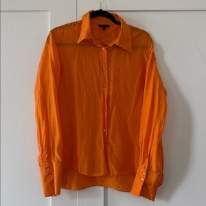 MASSIMO DUTTI button down 100% silk shirt